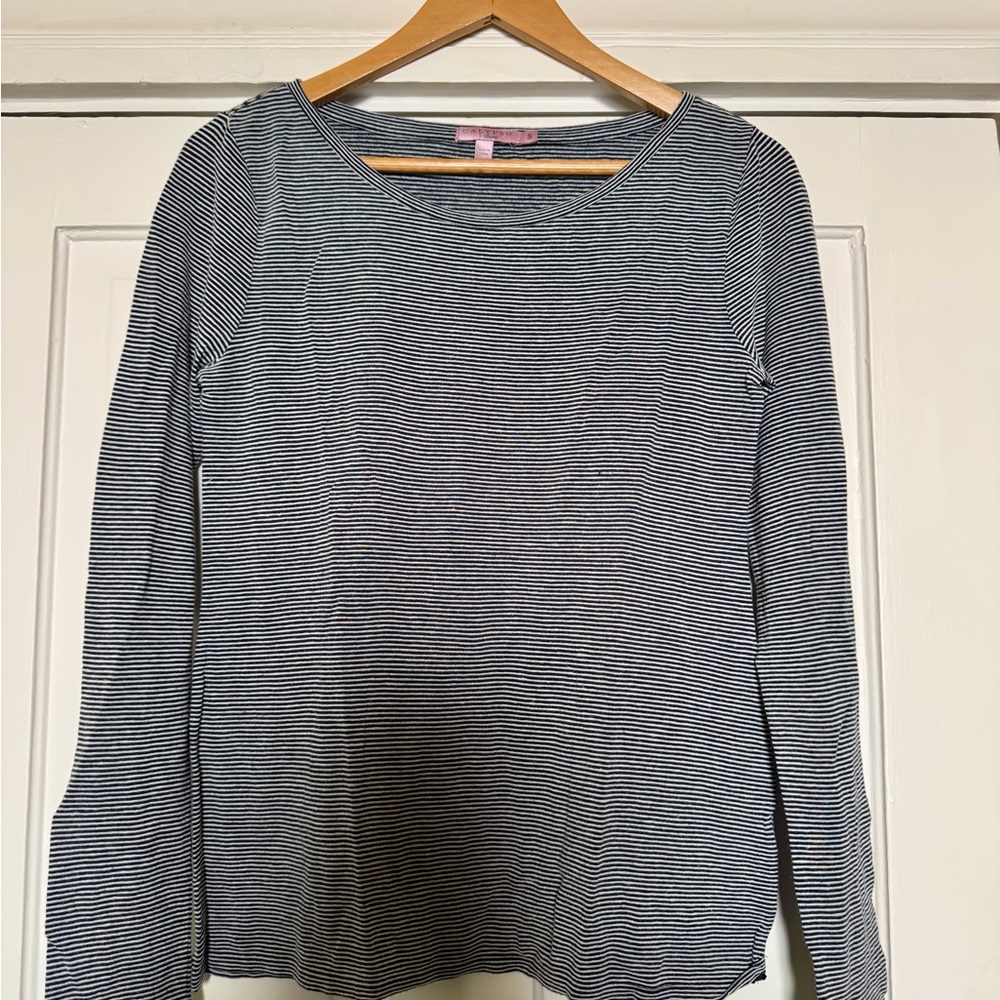 Striped Black and White Women's Top